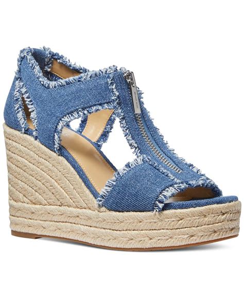 michael kors women's berkley mid espadrille wedge sandal|michael kors berkley mid wedge sandals.